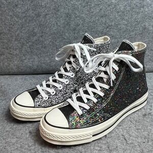 Converse x JW Anderson Chuck 70 Glitter Gutter High Top Sneakers Multi Women 8.5